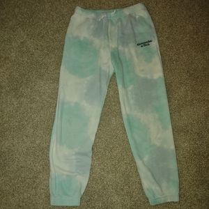 Tie dye Abercrombie sweatpants